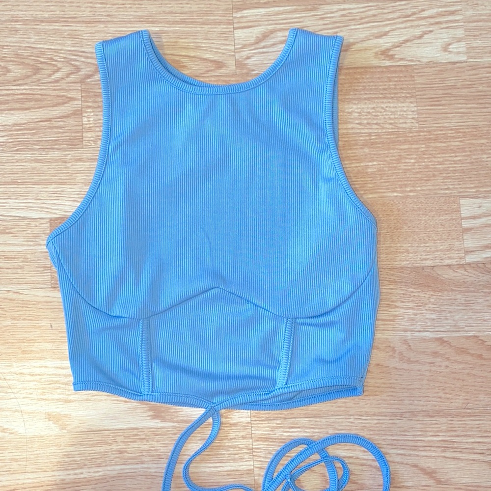Blue Ribbed Matching Set - Picture 6 of 7